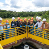 Visitadas estações de tratamento de água e esgoto
